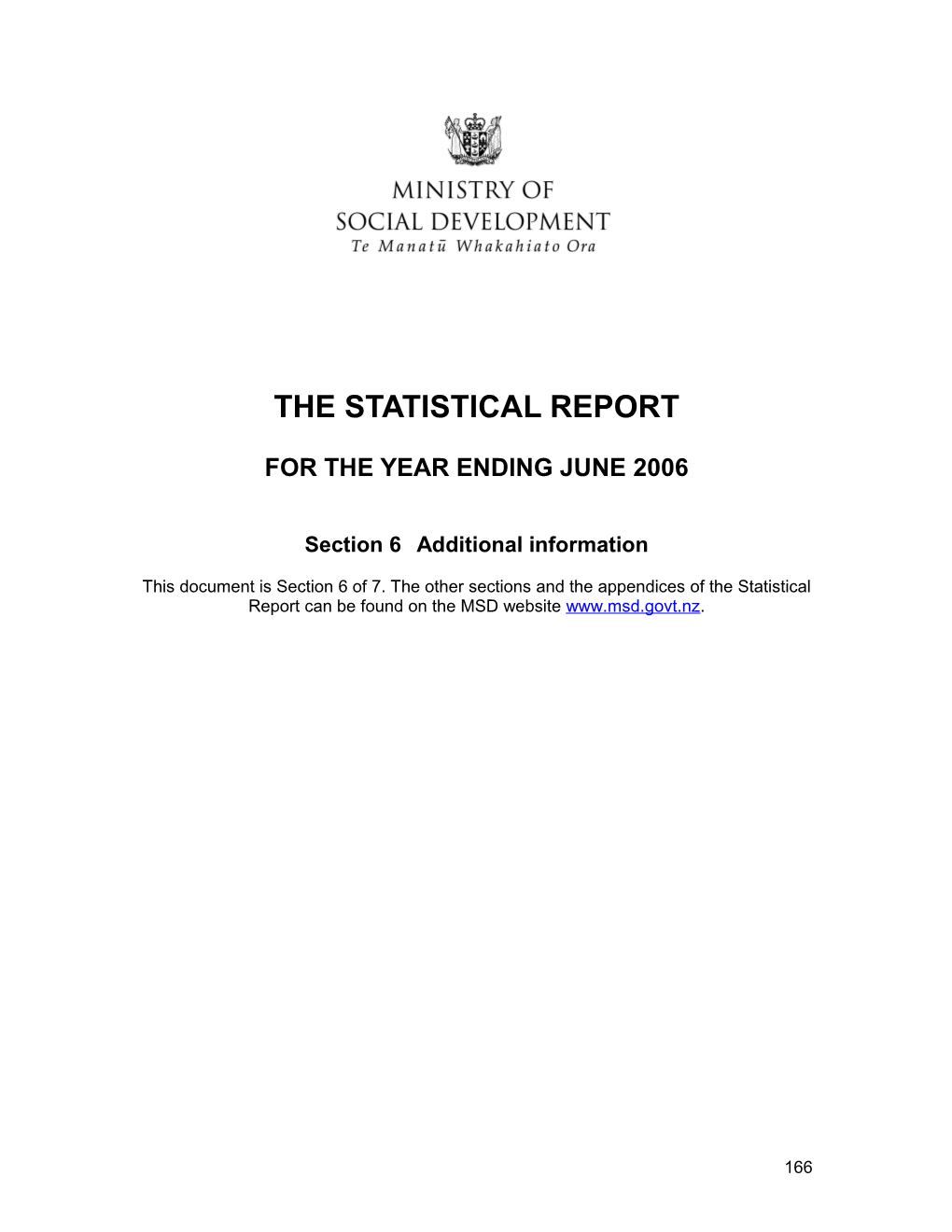 The Statistical Report