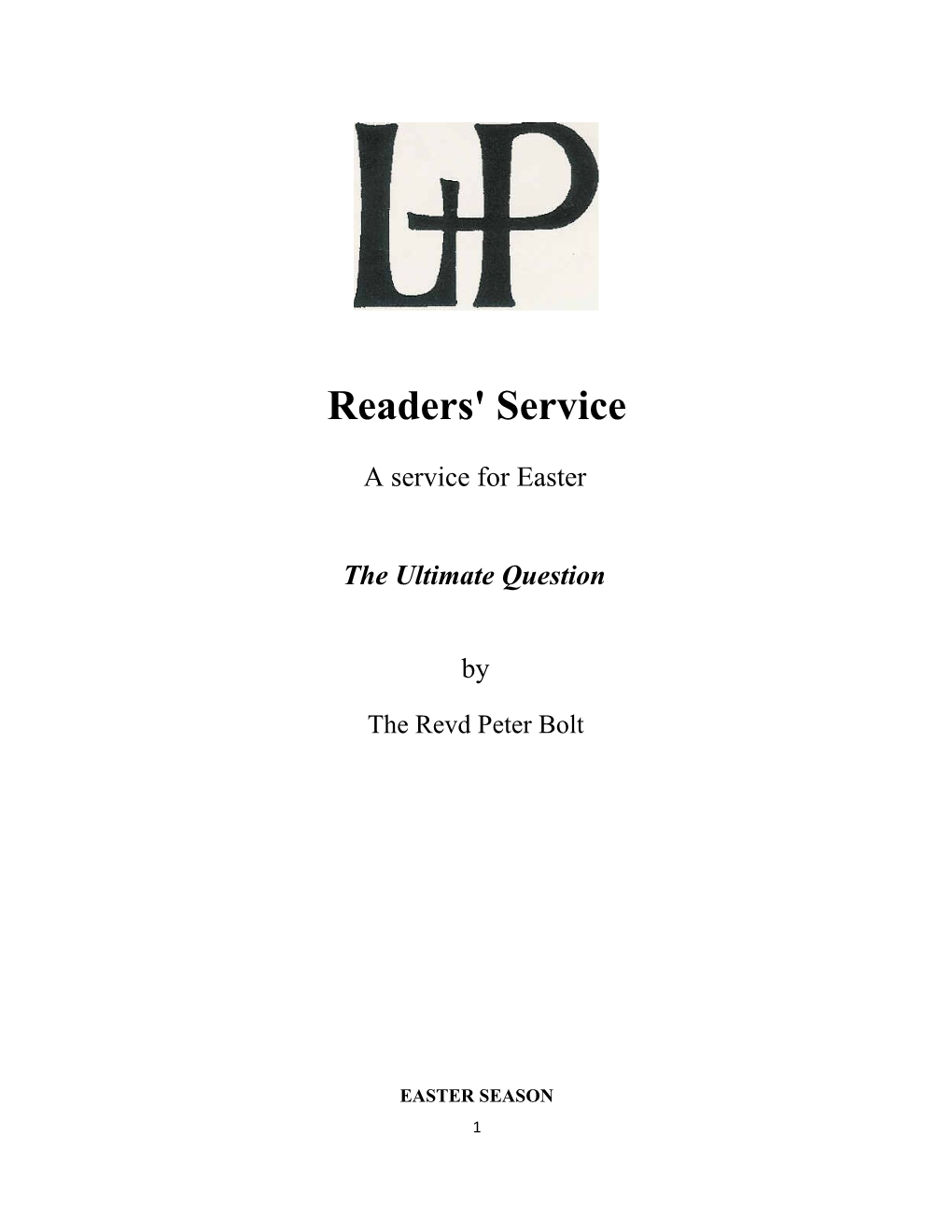 Readers' Service