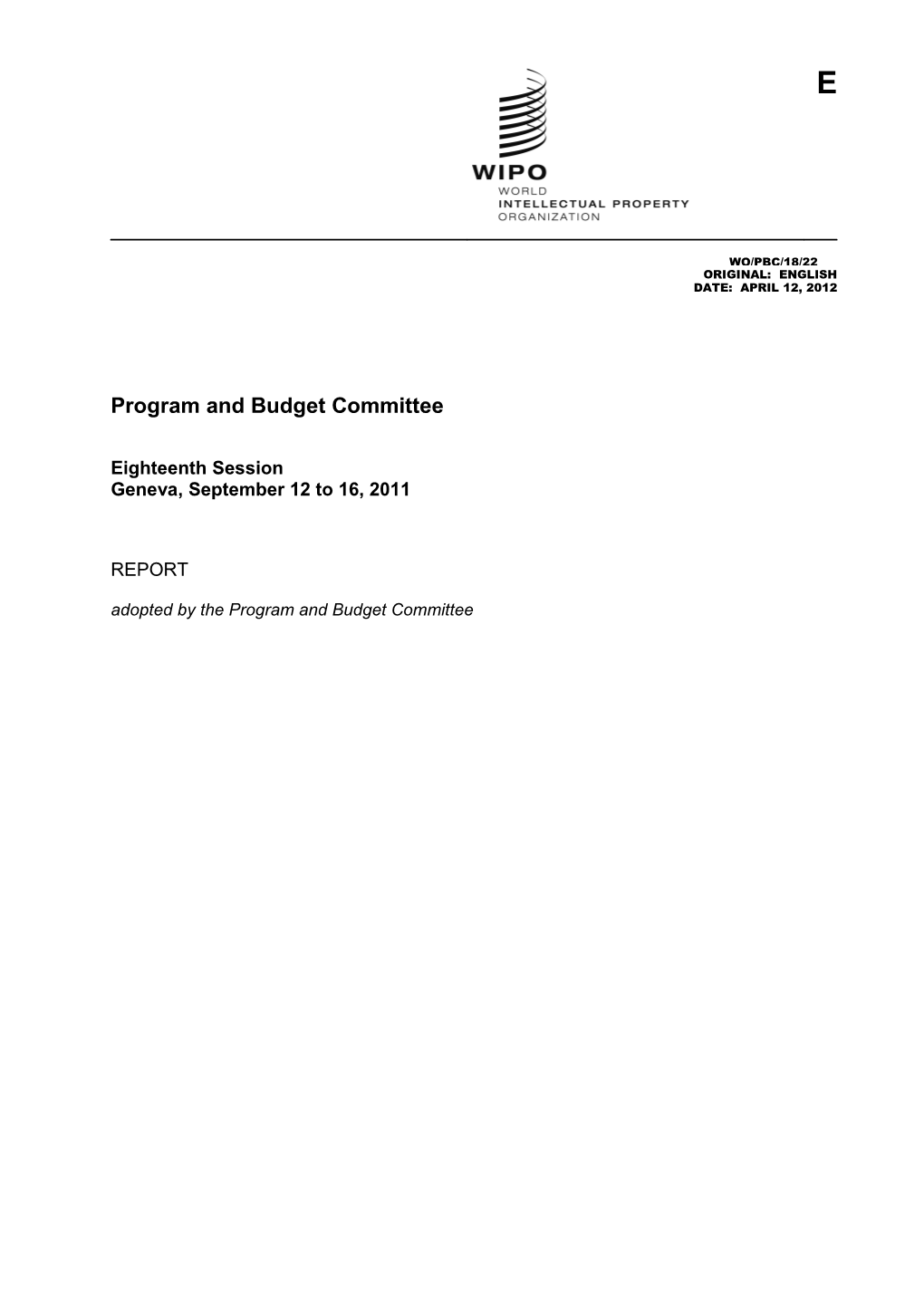Program and Budget Committee s1