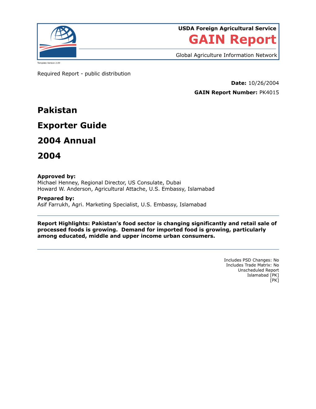 Required Report - Public Distribution s24