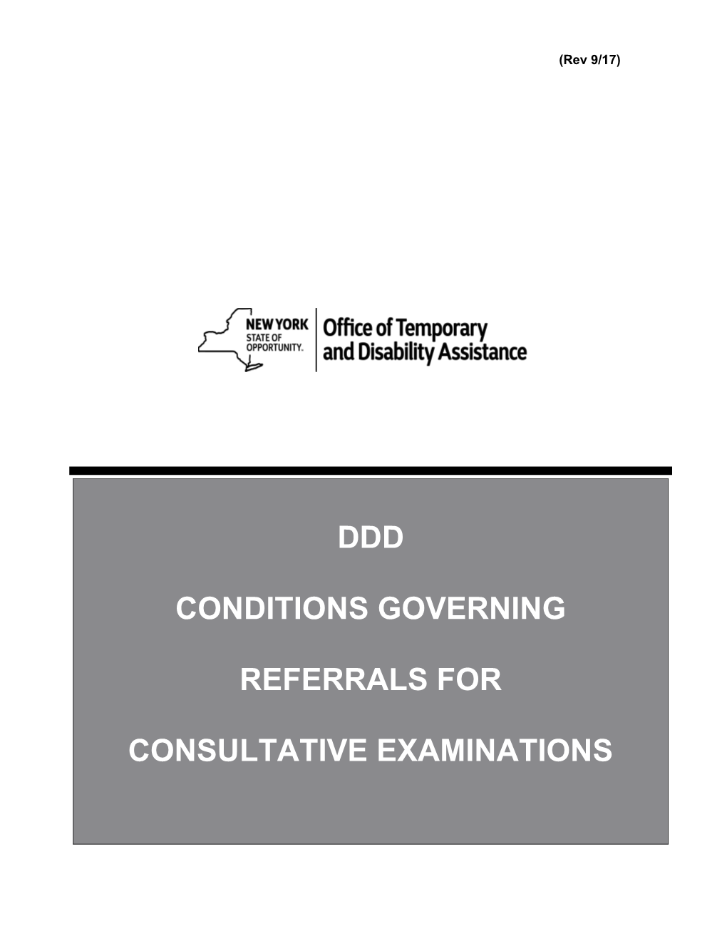 Conditions Governing Referrals