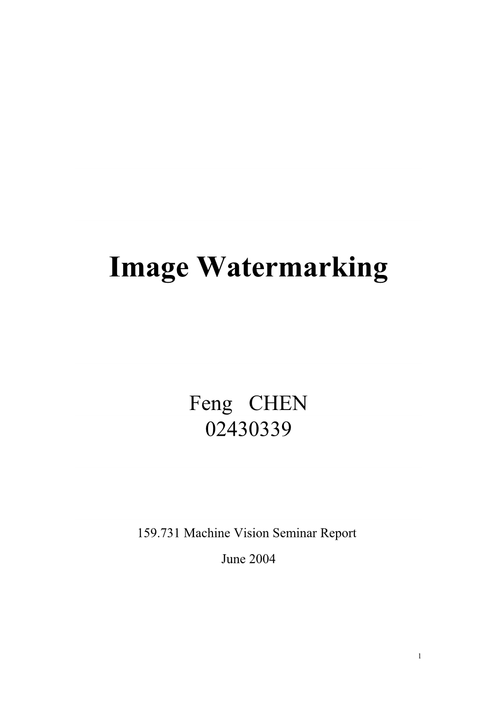 Image Watermarking