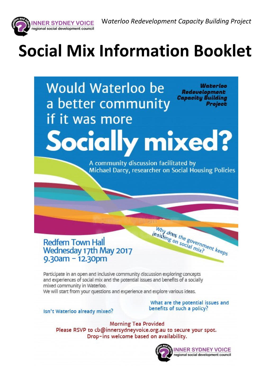 Social Mix Information Booklet