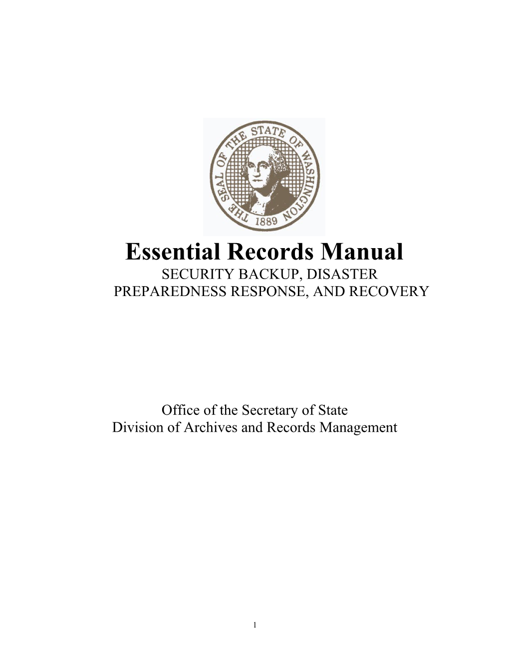Essential Records Manual