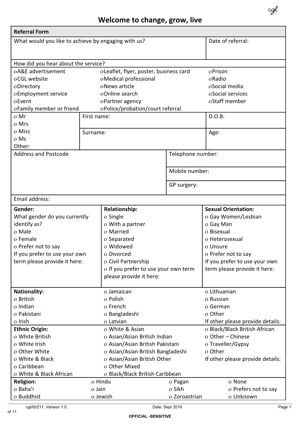 Cgl/Fd/211; Version 1.0; Date: Sept 2016 Page 4 of 11