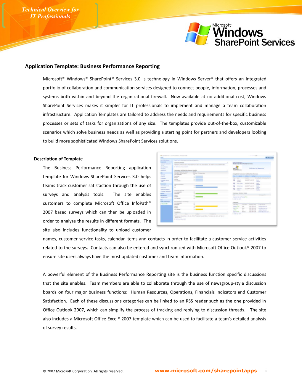 Technical Overview for IT Professionals