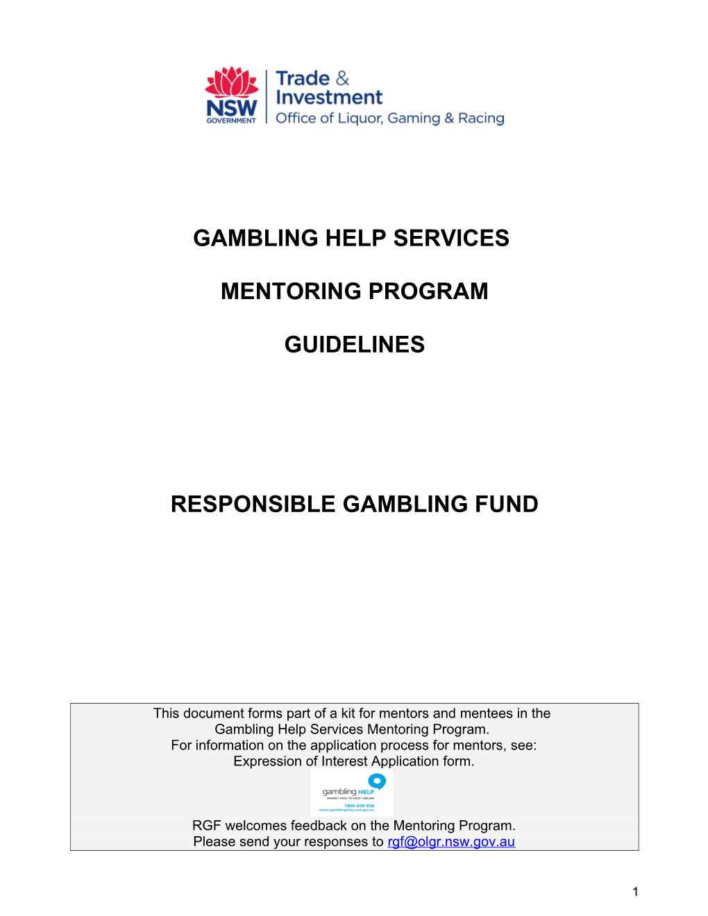 Gambling Help Services