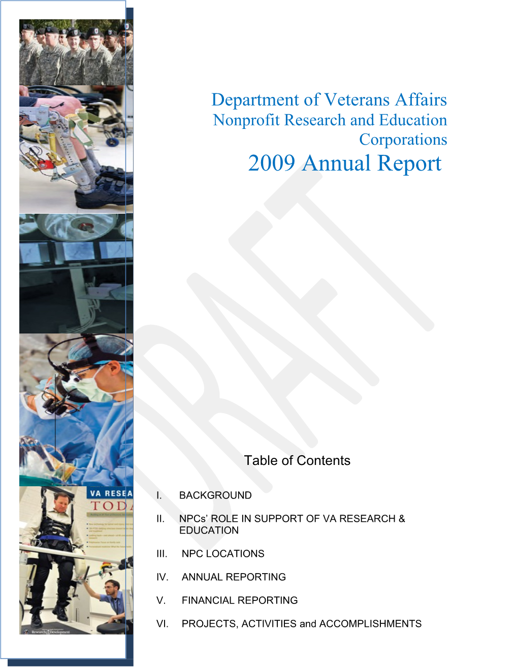 DVA: Nonprofit Research And Education Corporations 2009 Annual Report