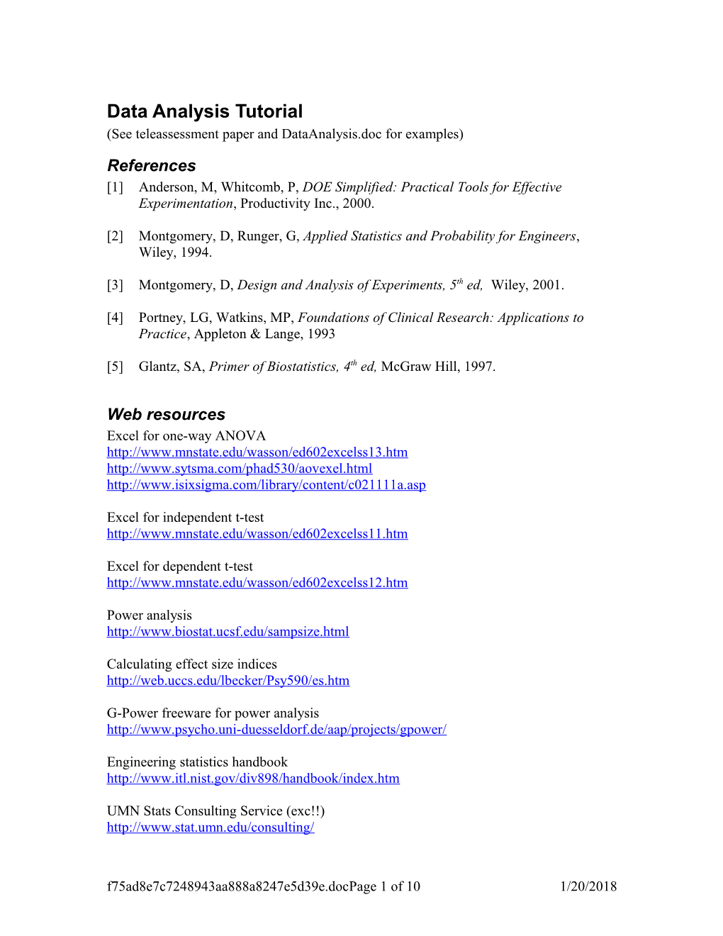 Teleassessment Data Analysis