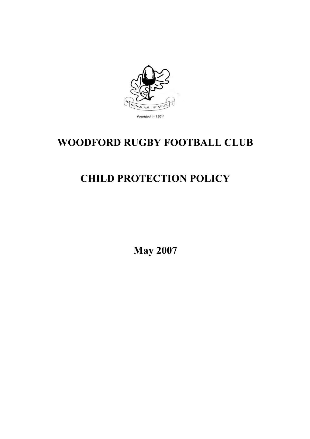 Woodford Rugby Football Club