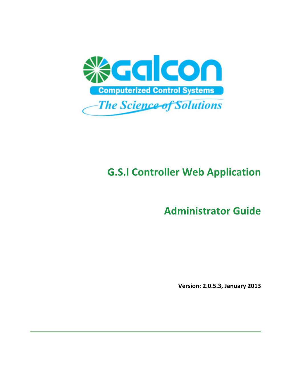 G.S.I Controller Web Application