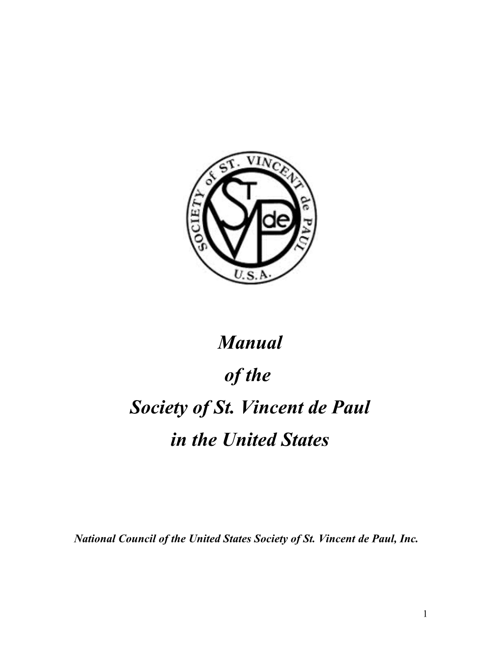 National Council of the United States Society of St. Vincent De Paul, Inc