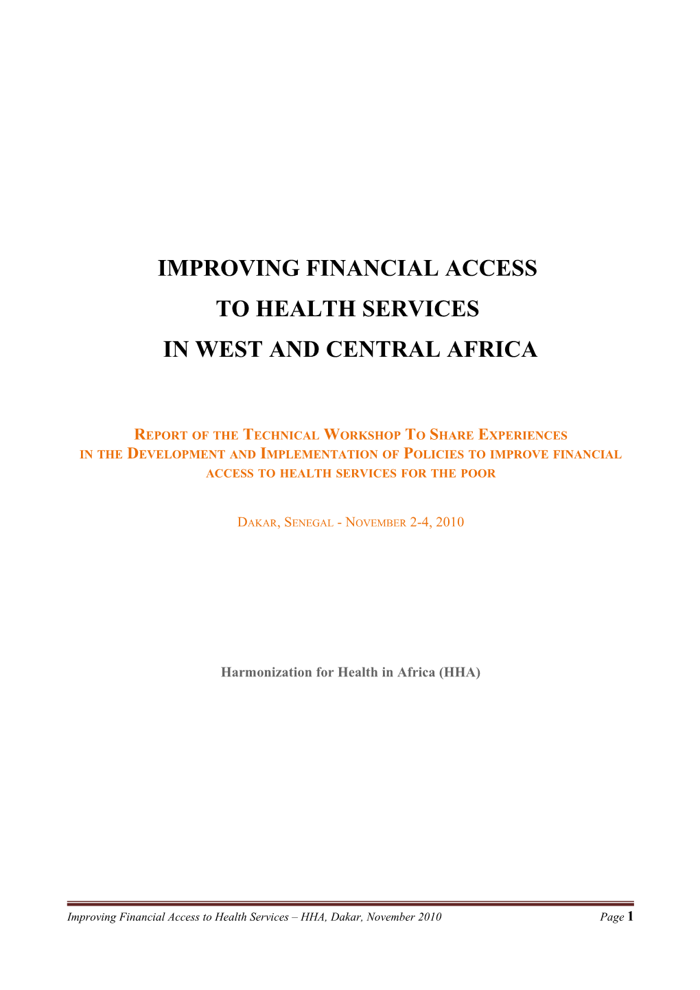 Improving Financial Access