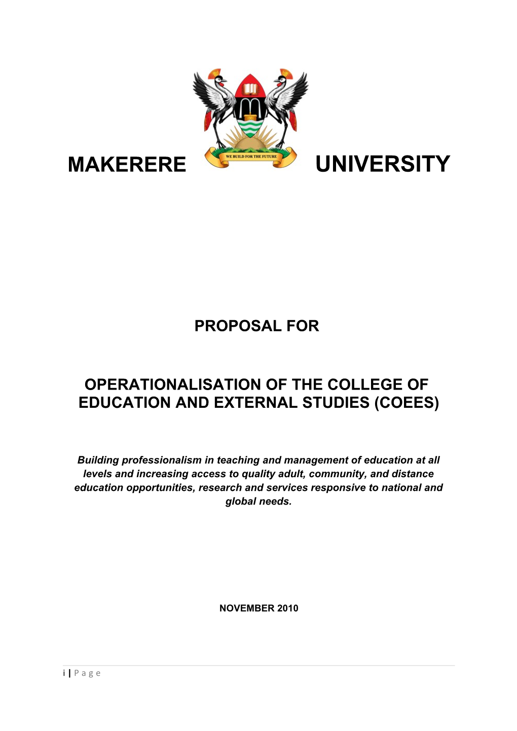 Education and External Studies (Coees)