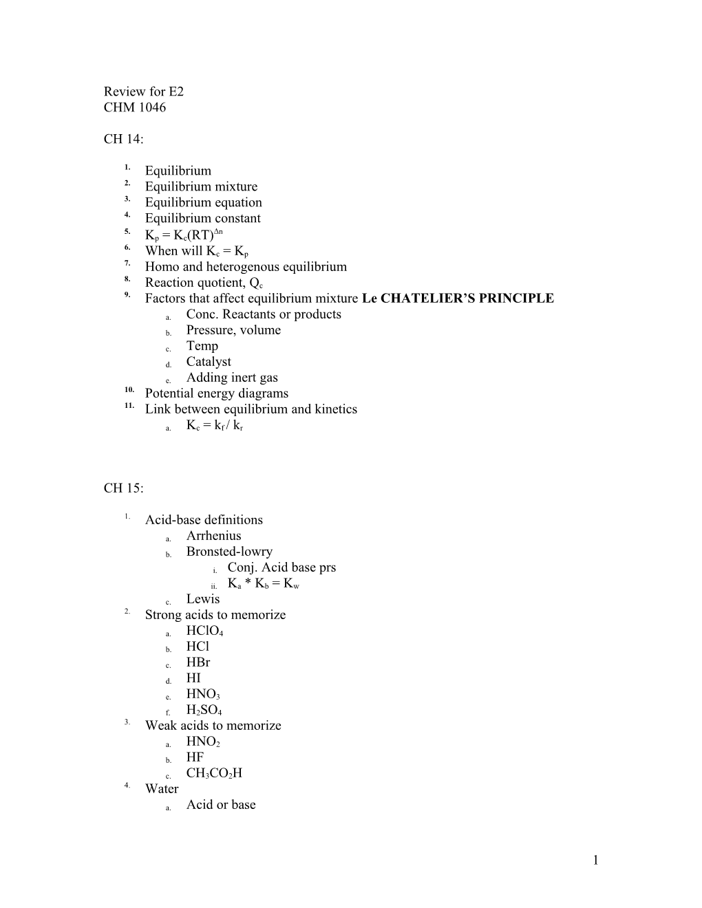 2. Equilibrium Mixture