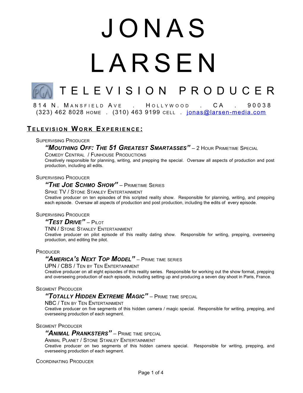 Television Producer