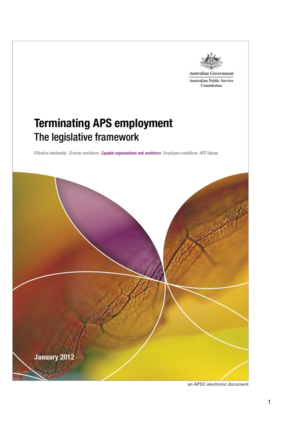 Part One Legislative and Industrial Framework