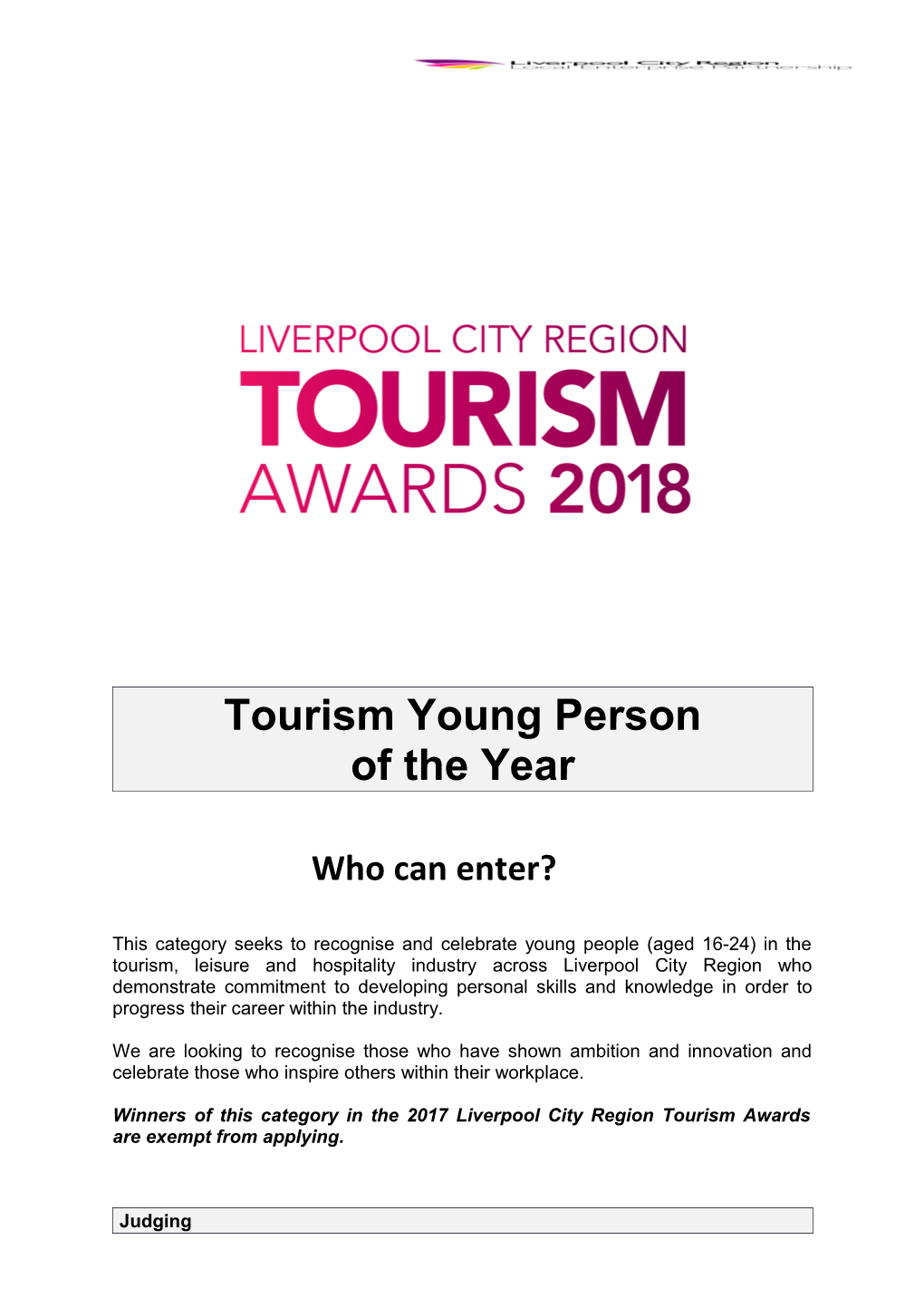 Tourism Young Person