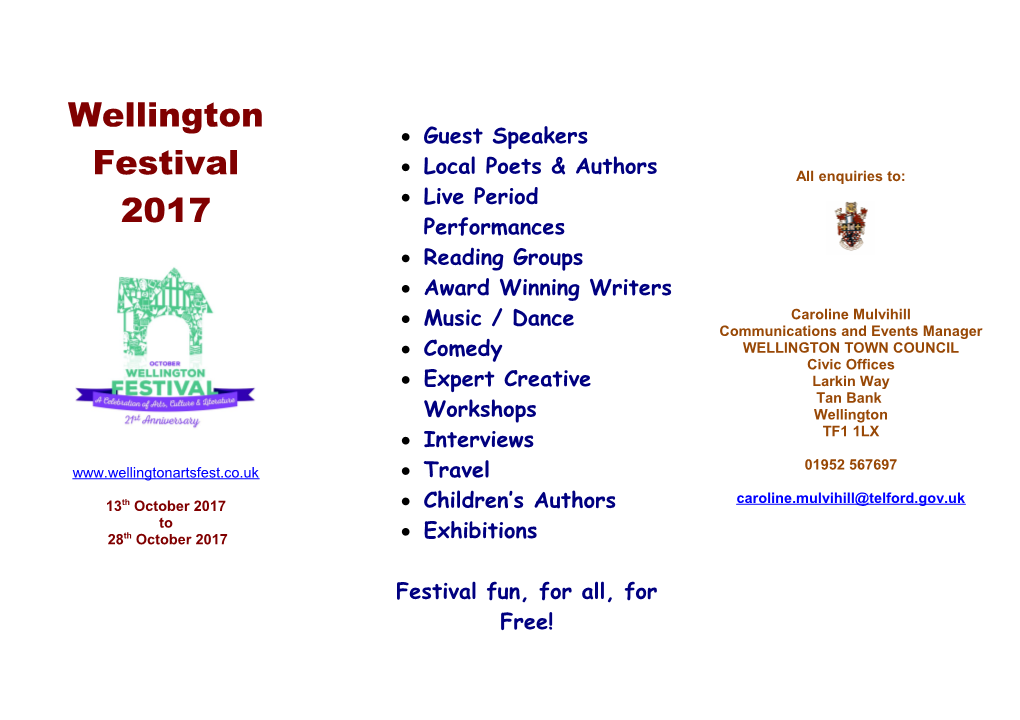 Wellington Literary Festival