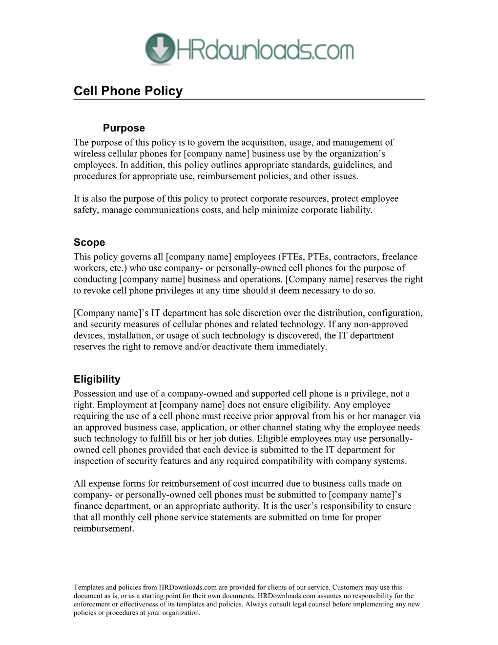 Cell Phone Policy s1