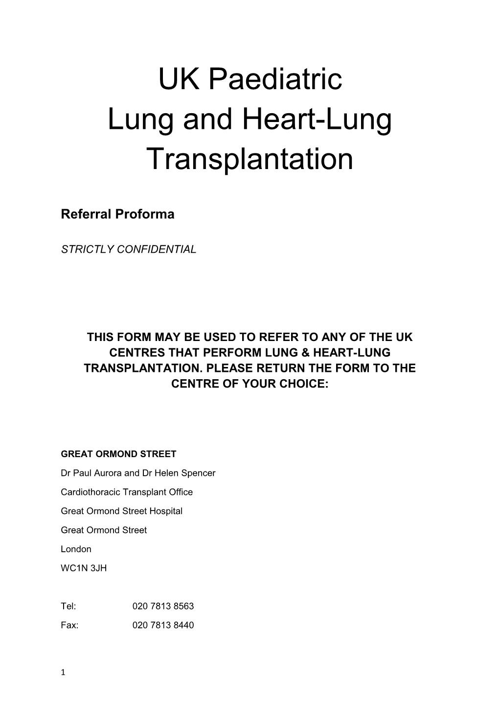 Lung and Heart-Lung Transplantation