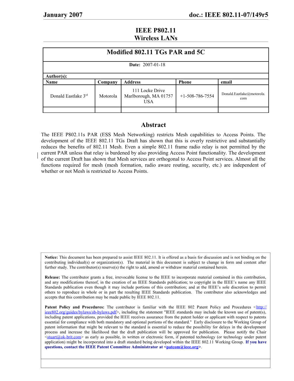 IEEE P802.11 Wireless Lans s163