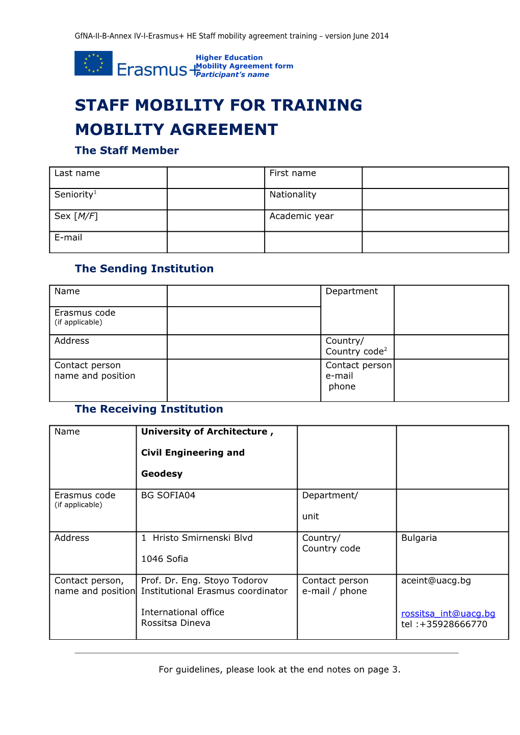 Staff Mobility for Training s5