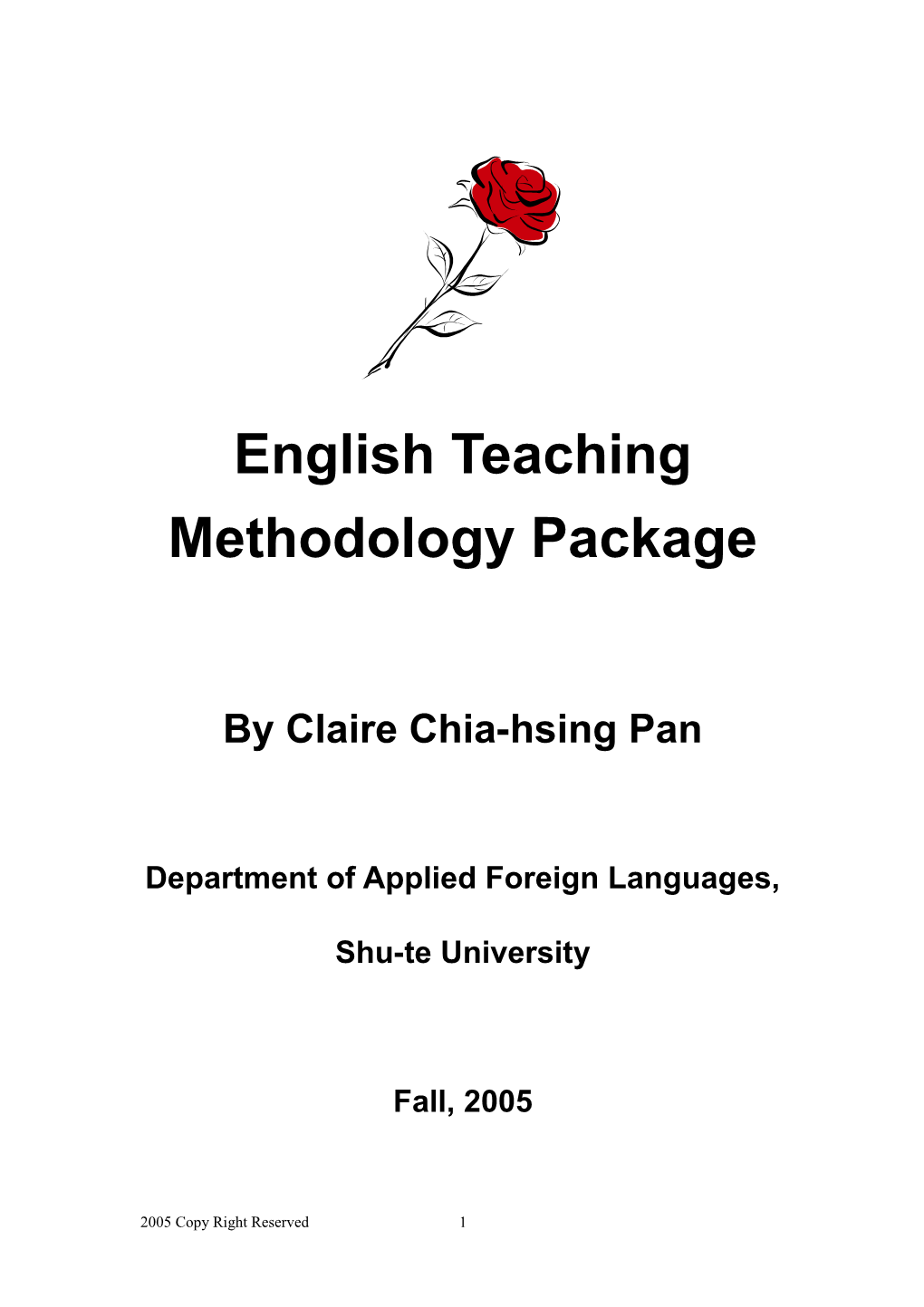 English Teaching Methodology Package