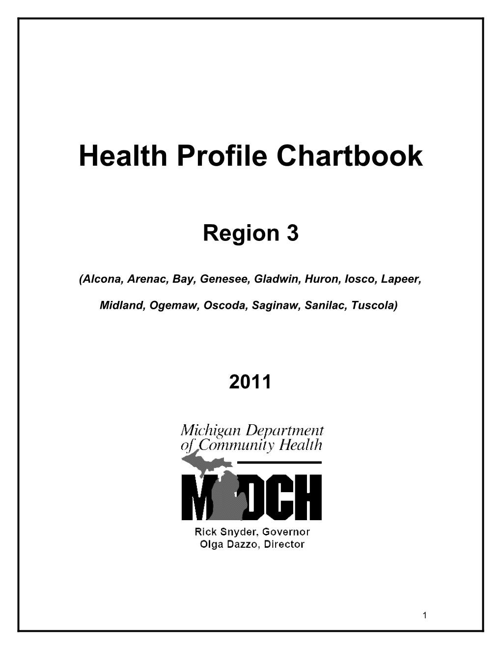 Michigan S Health Profile Chartbook s1