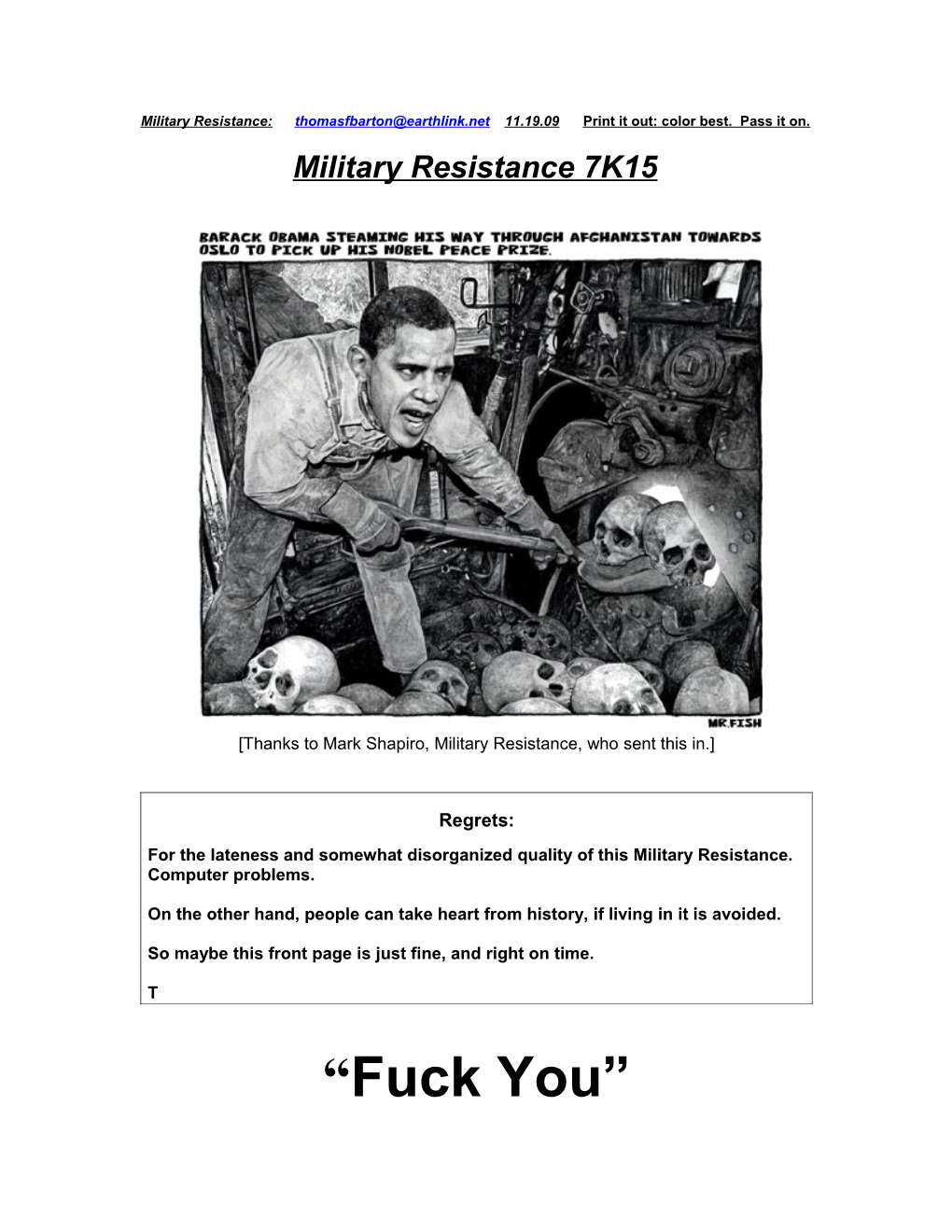 Military Resistance 7K15