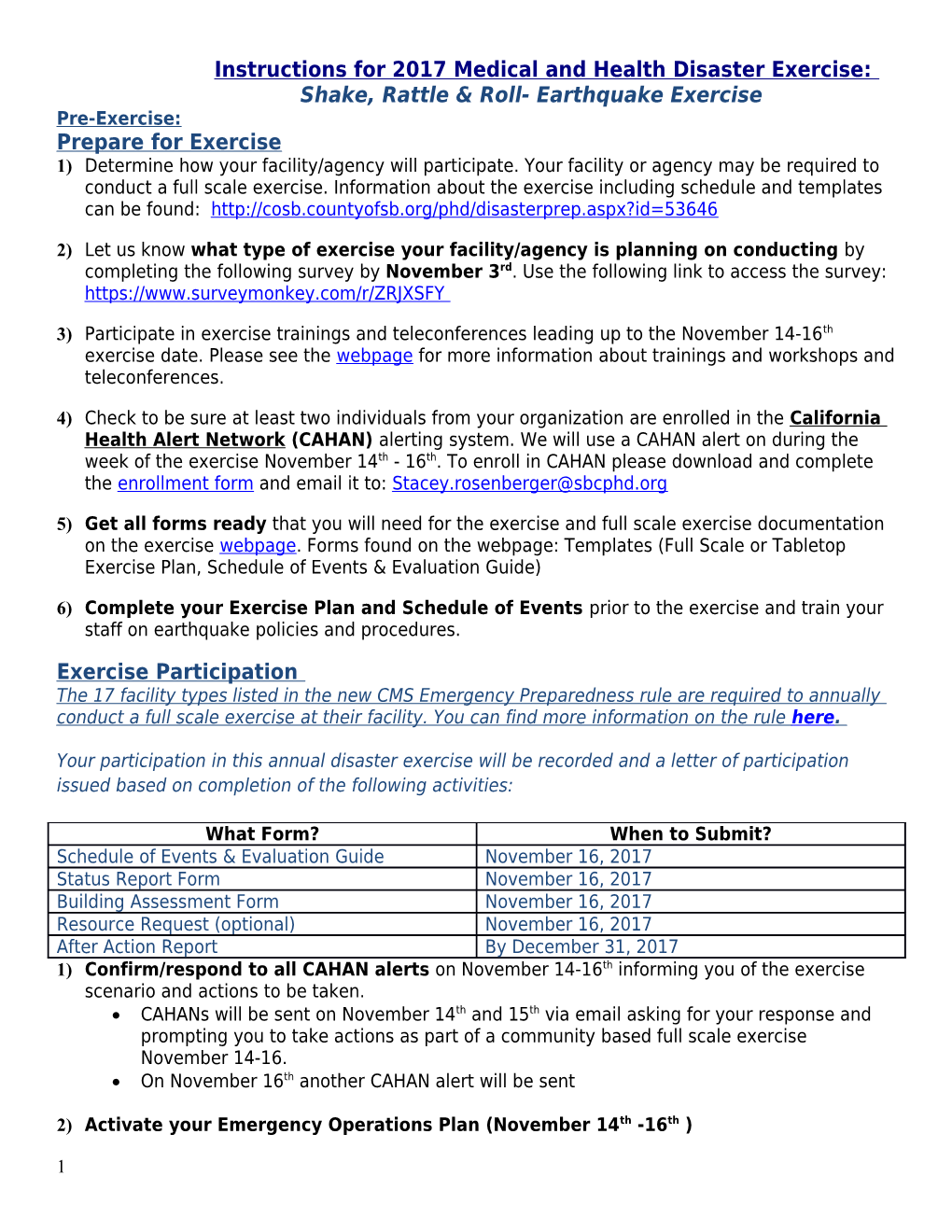 Shake, Rattle & Roll- Earthquake Exercise