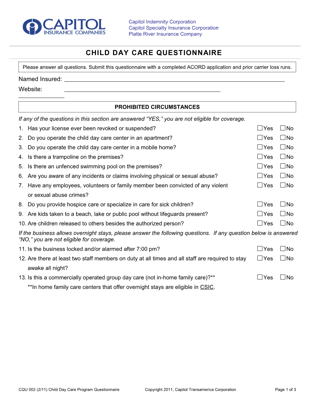 Home Health Care General Liability Application s1