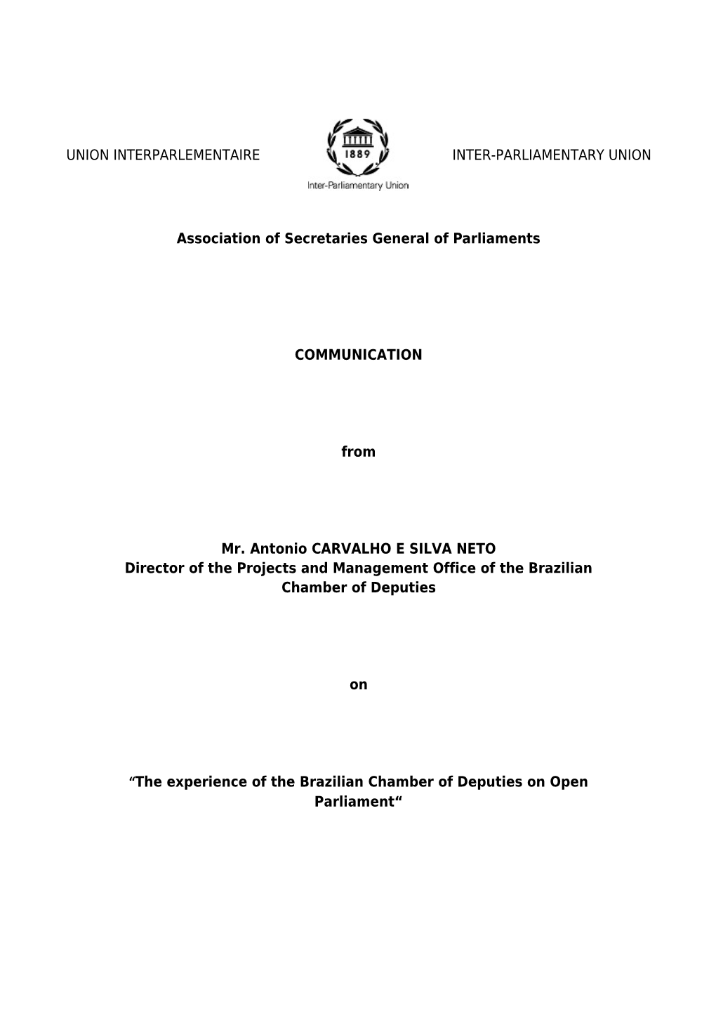 Association of Secretaries General of Parliaments s4