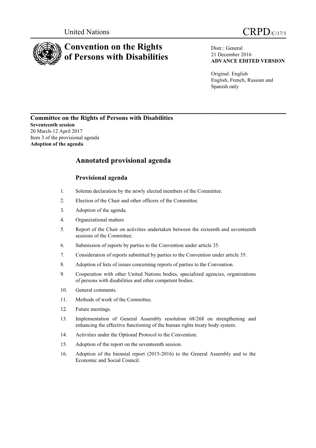 Committee on the Rights of Persons with Disabilities s12