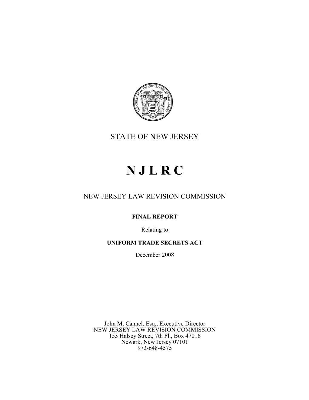 To: New Jersey Law Revision Commission s14