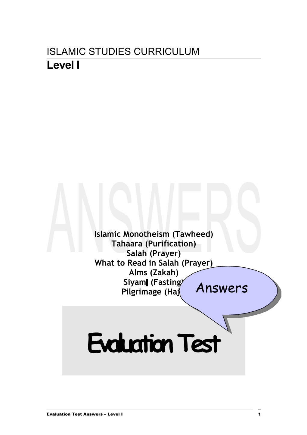02 Evaluation Test Answers