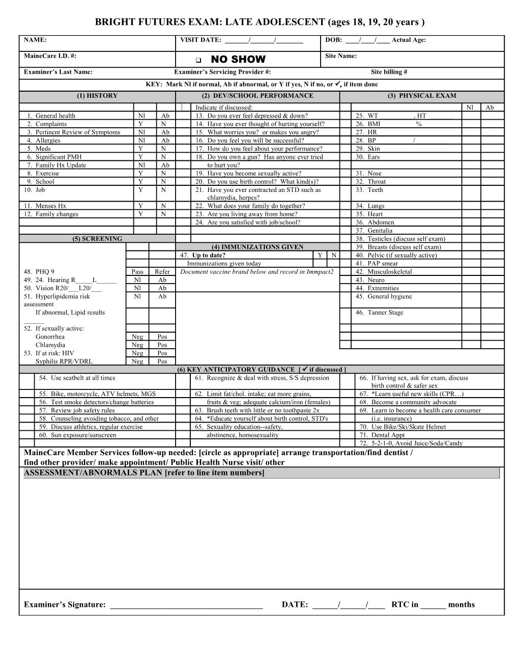 2 Month Old Well Child Exam