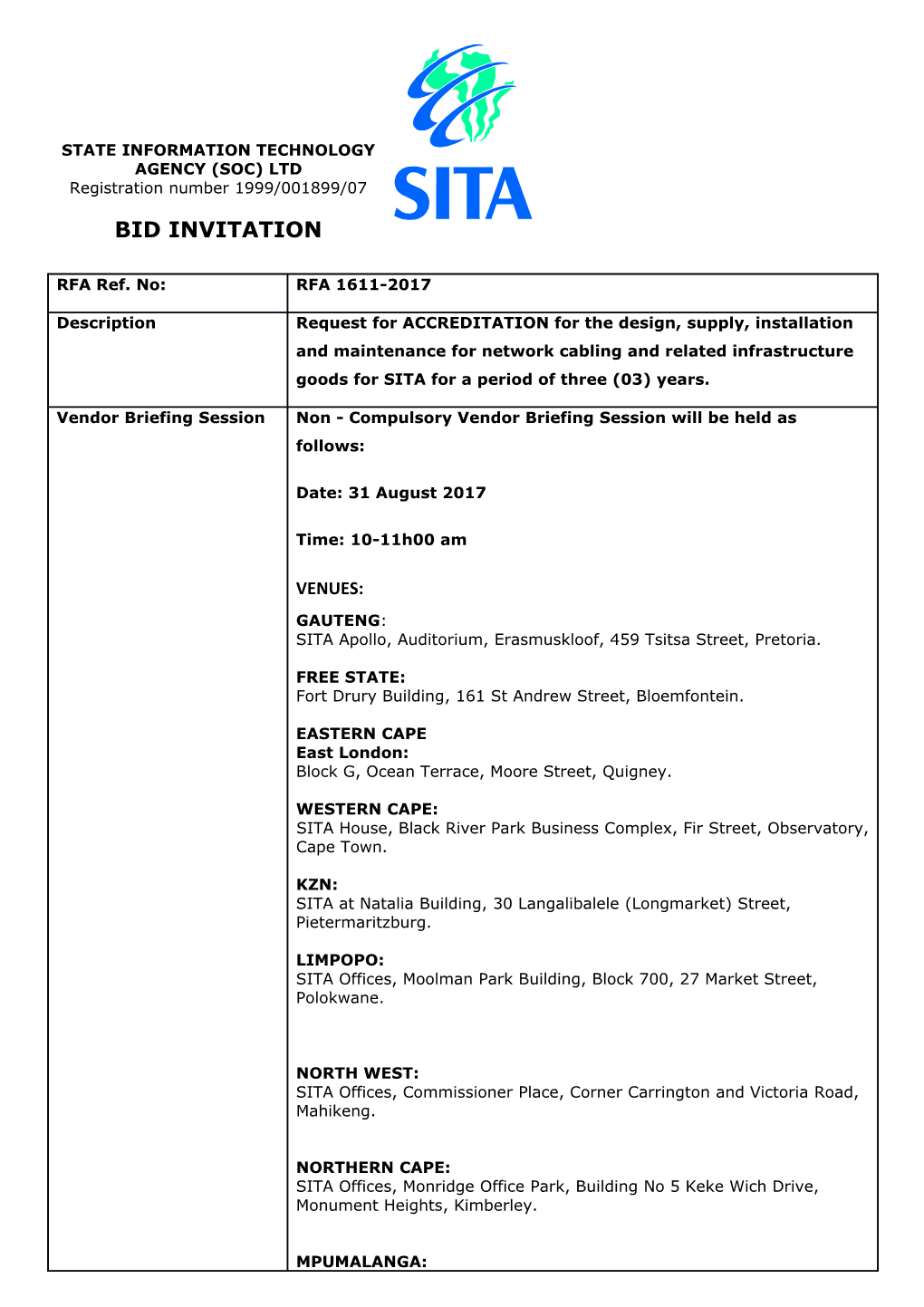 State Information Technology Agency (Soc) Ltd s5