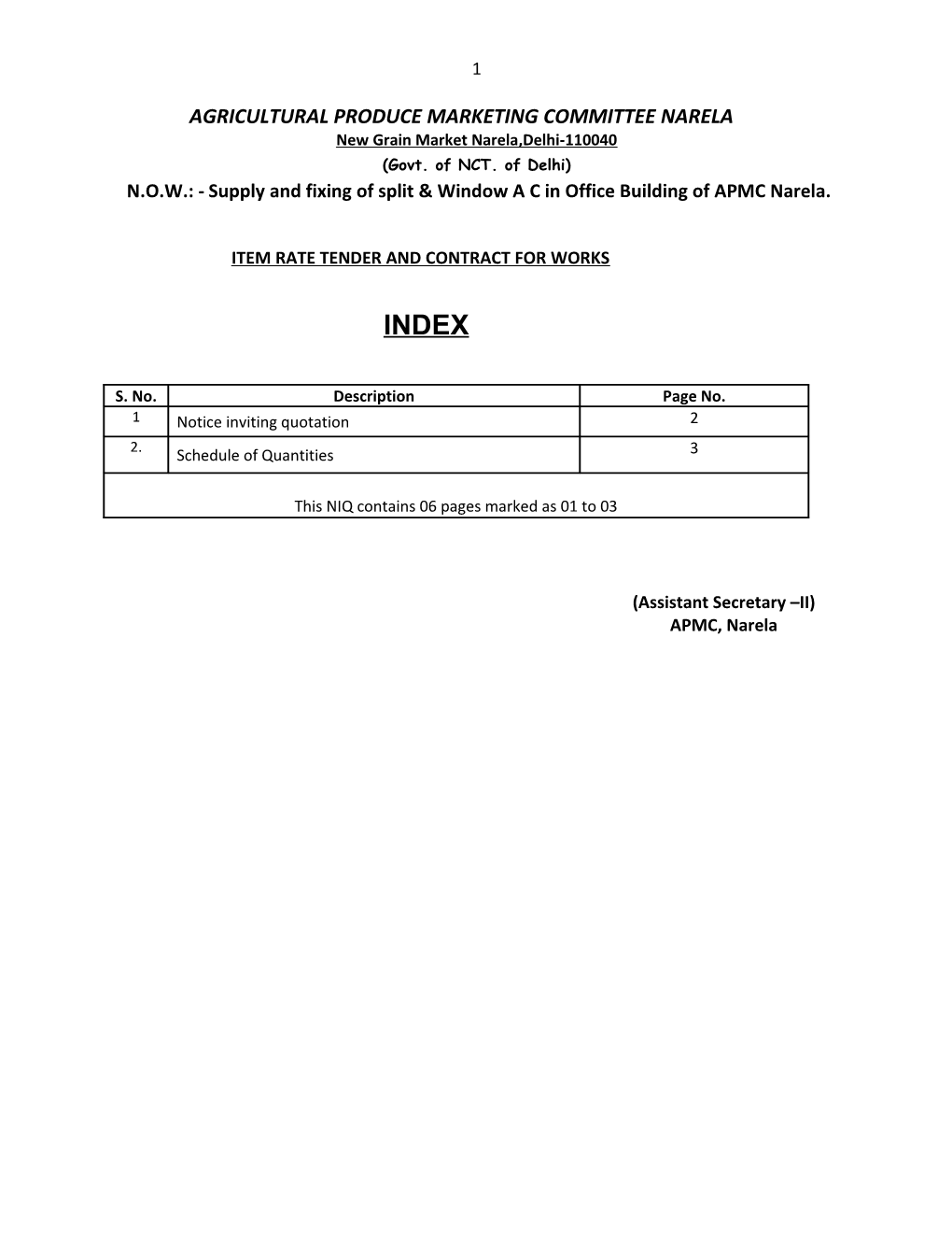 Agricultural Produce Marketing Committee Narela