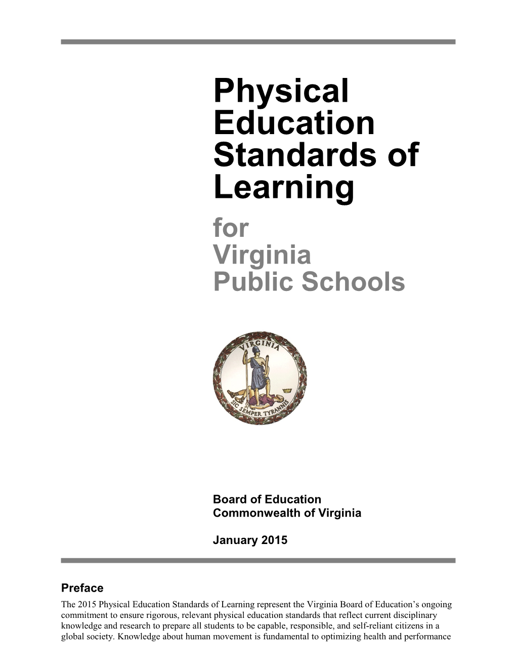 History And Social Science Standards Of Learning For Virginia Public Schools