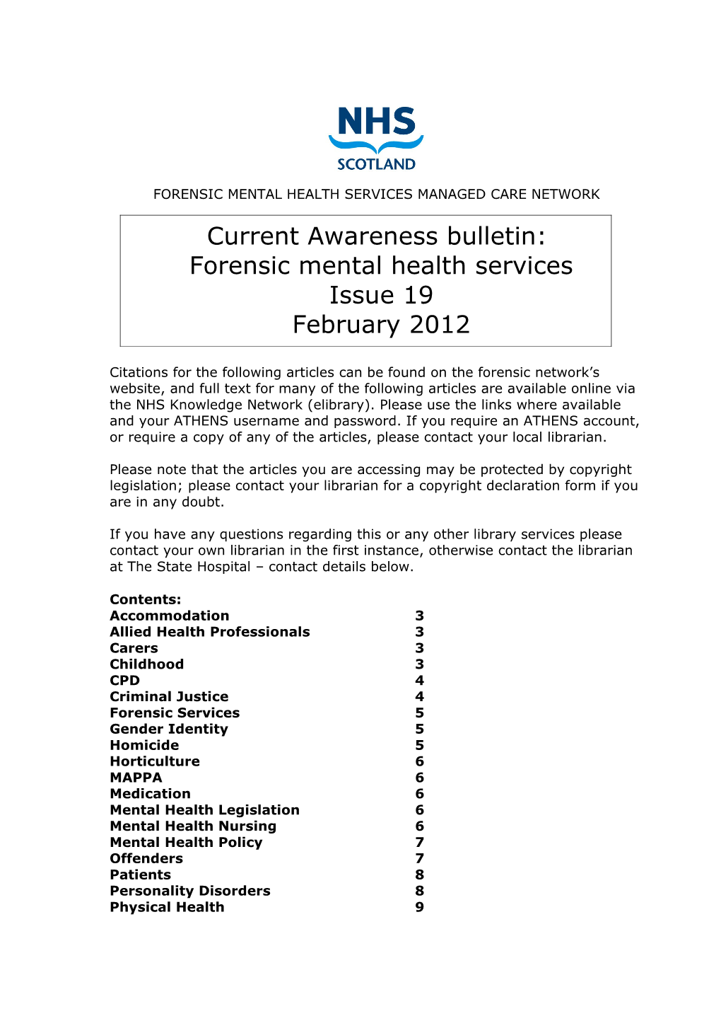 Forensic Mental Health Services Managed Care Network s1