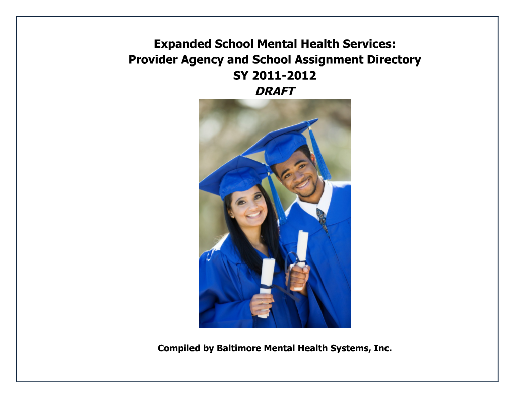 Expanded School Mental Health Services