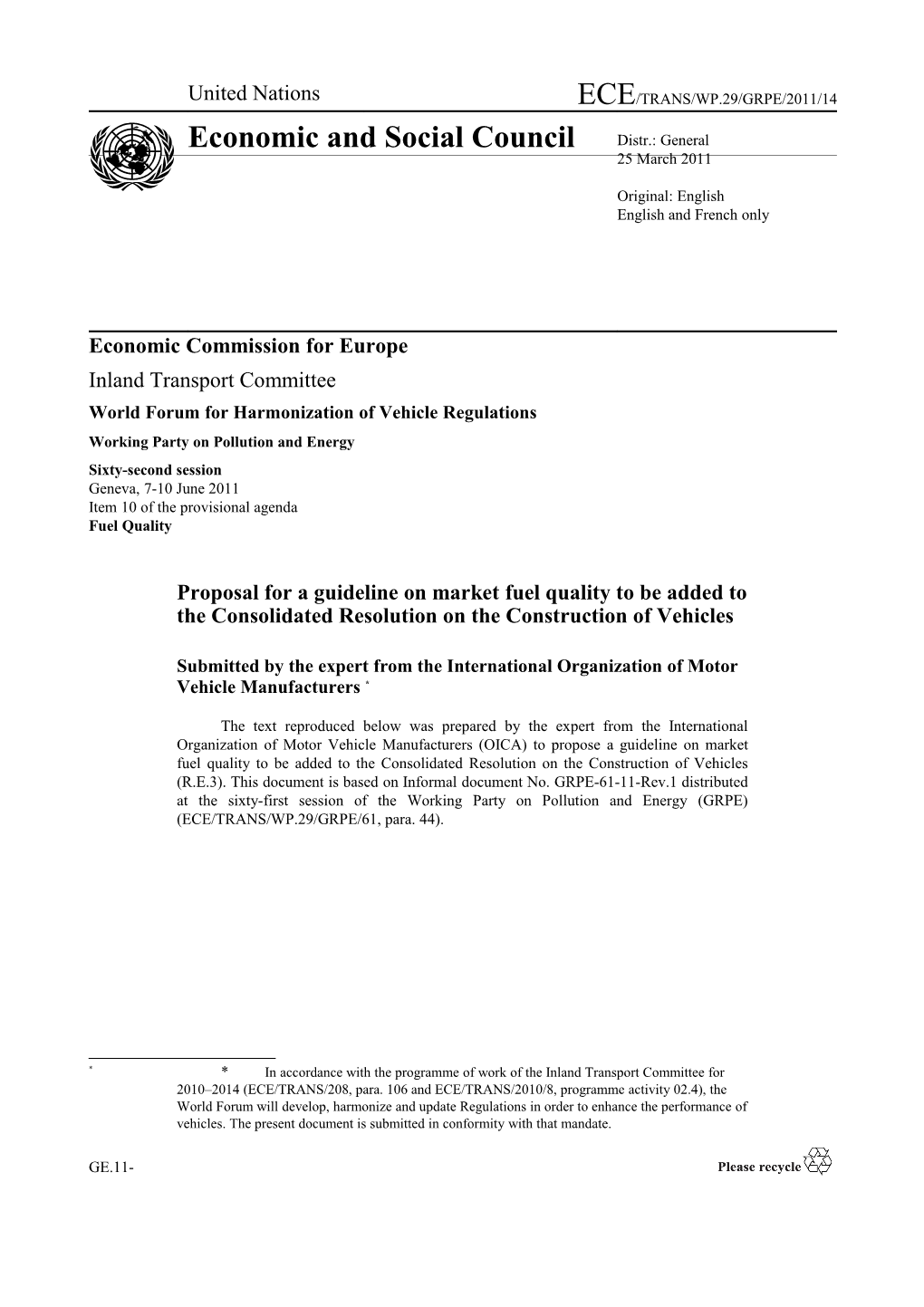 Economic Commission for Europe s58