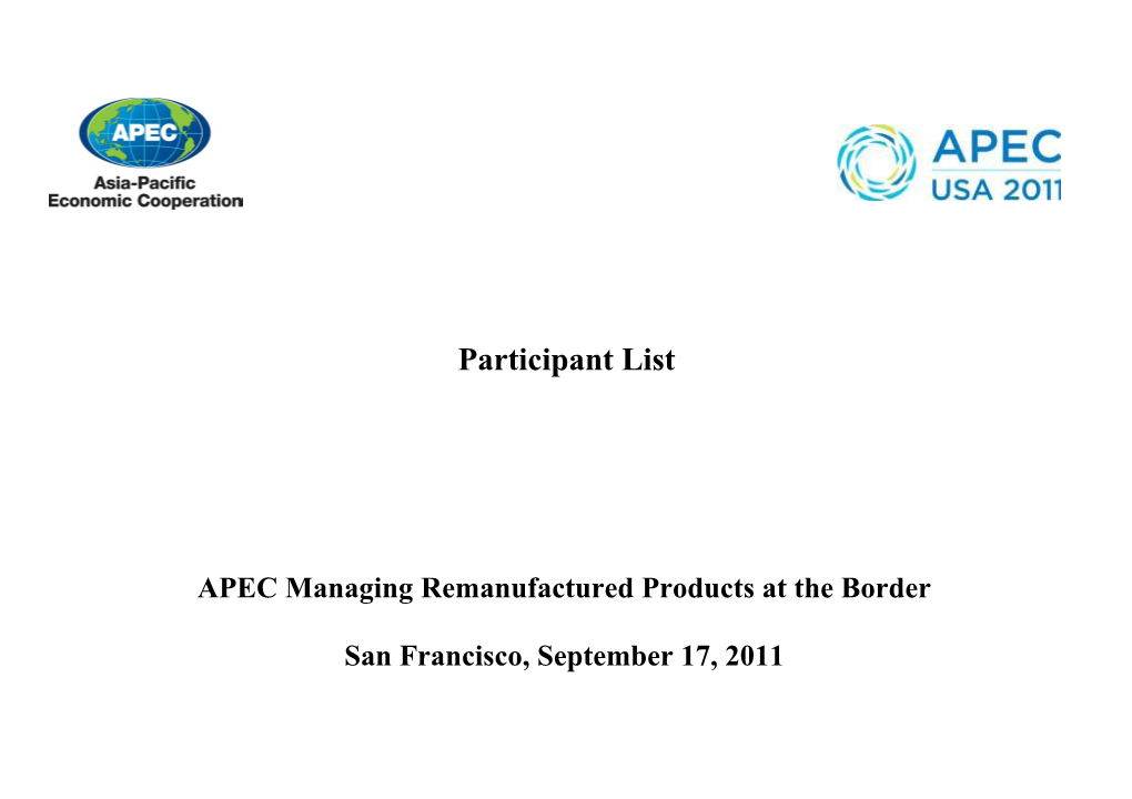 APEC Meeting Documents s4