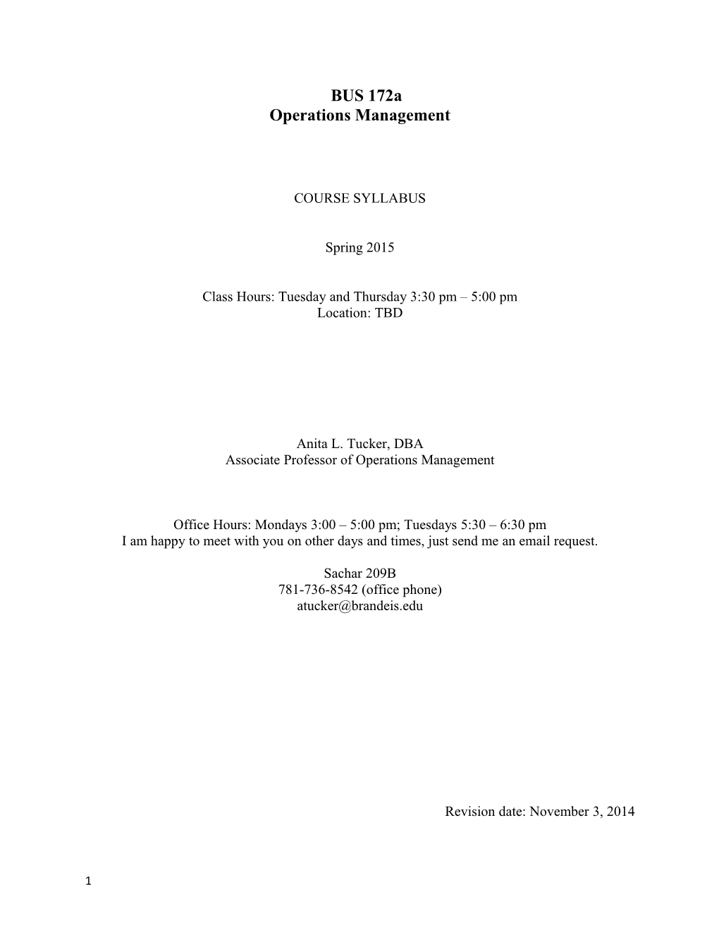 Operations Management