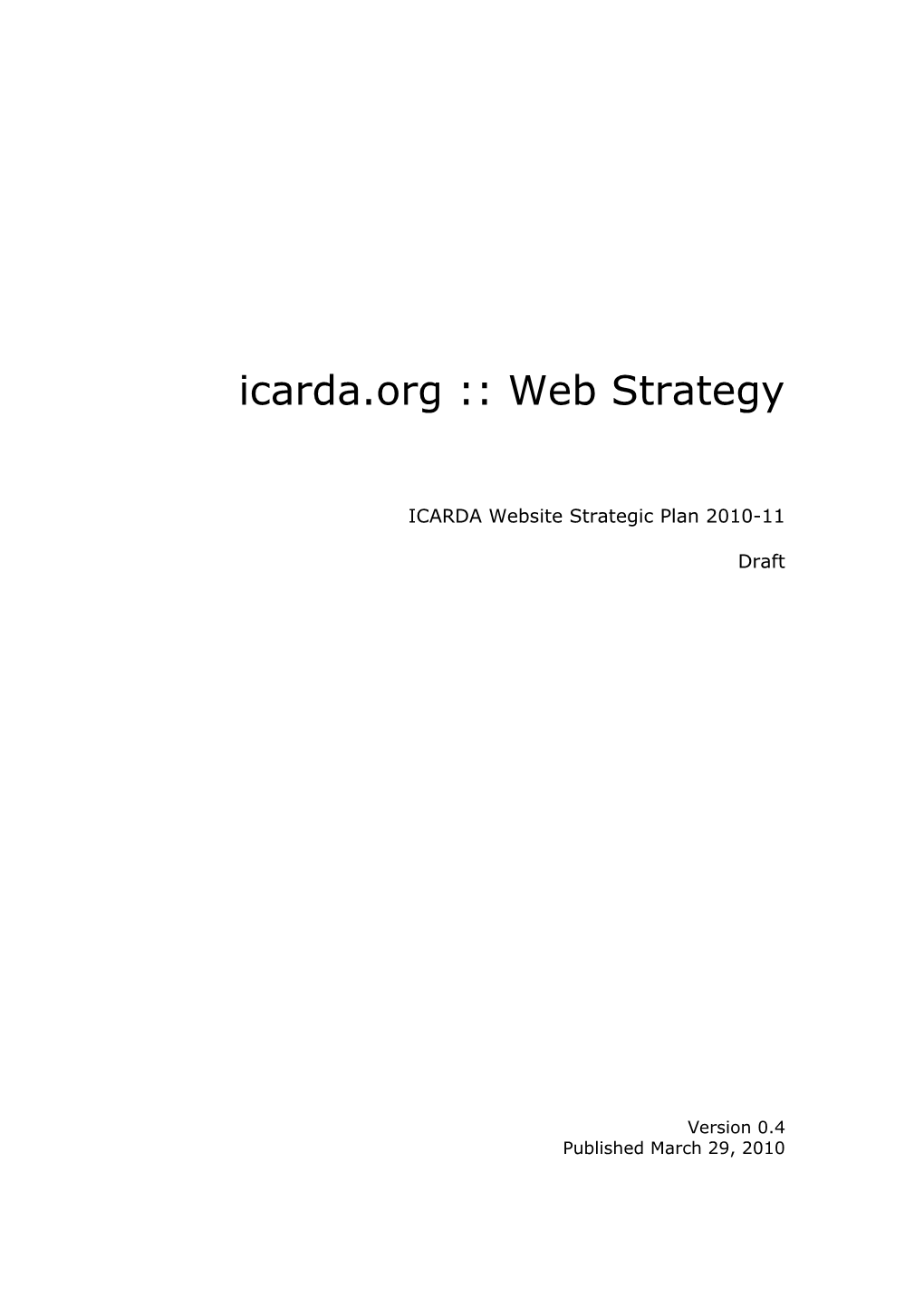 ACIAR Strategic Plan 2007-2010