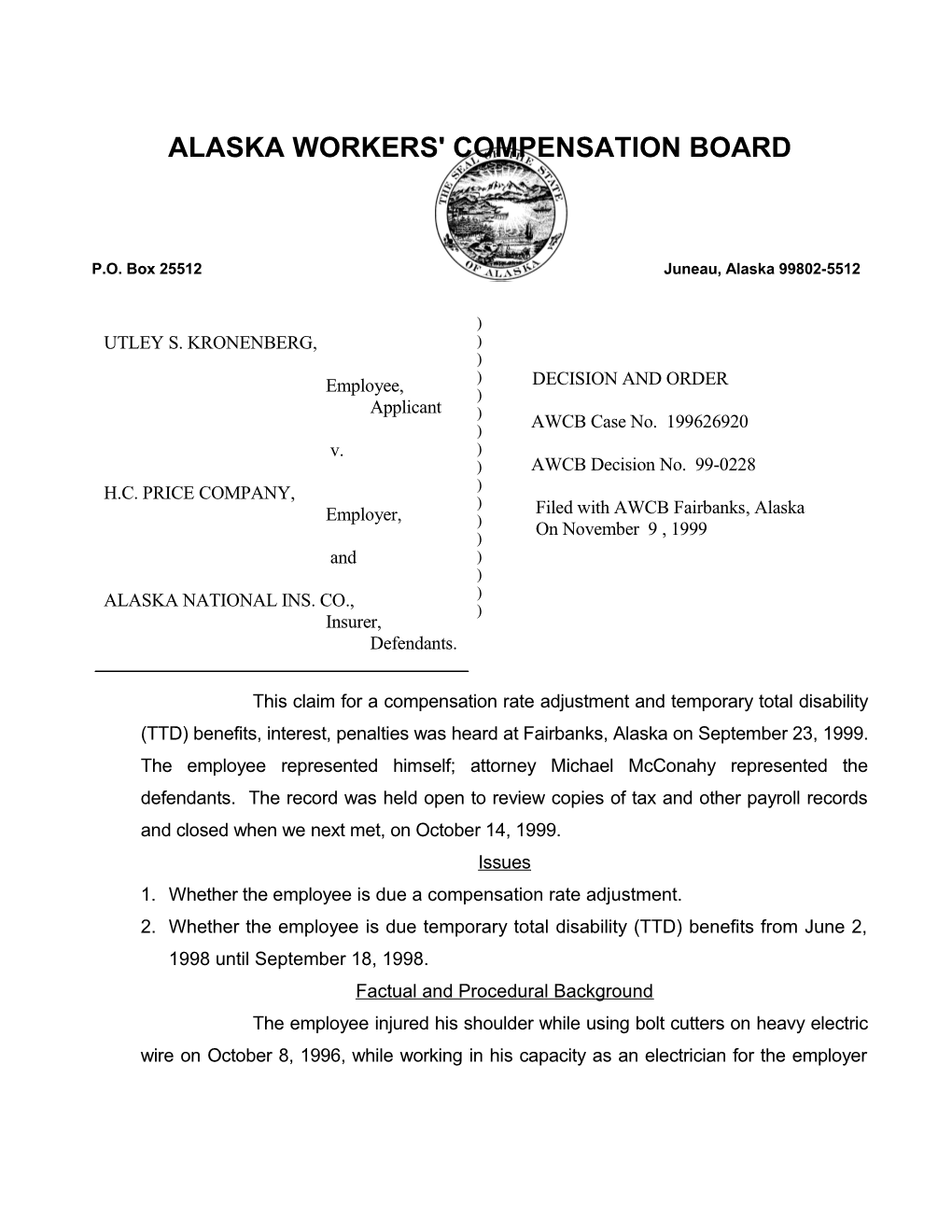 Alaska Workers' Compensation Board s11