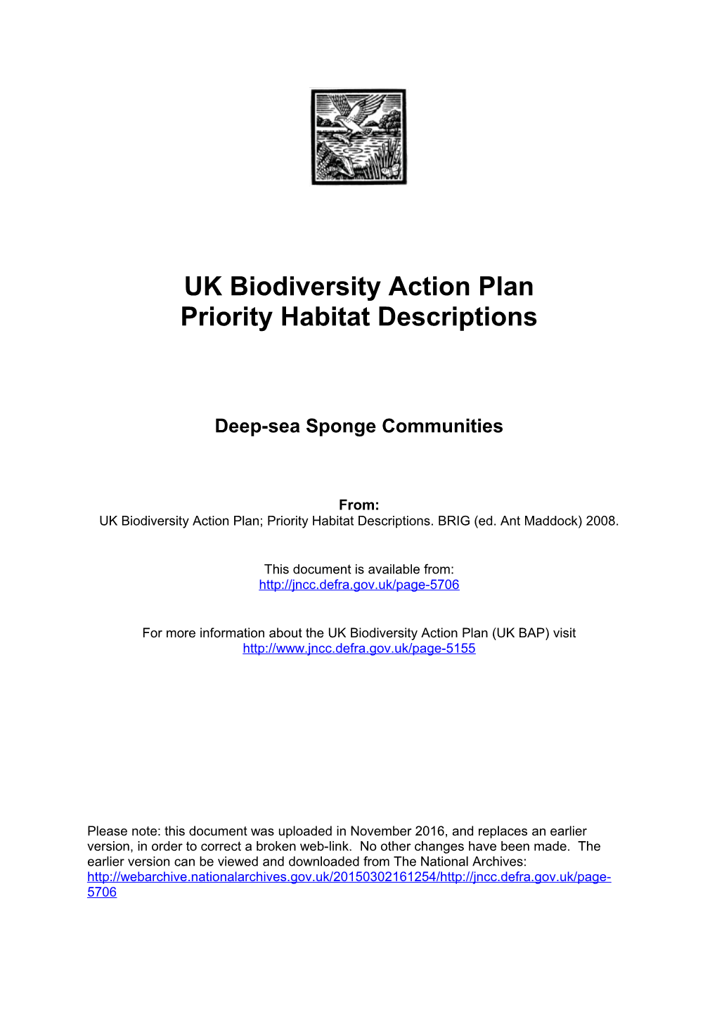 UK Biodiversity Action Plan s3