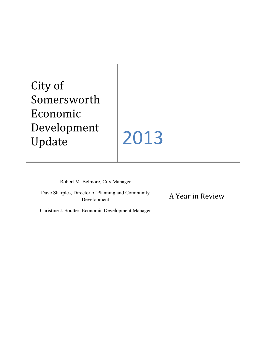 City of Somersworth Economic Development Update
