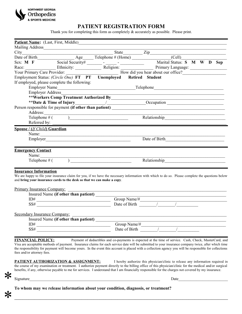 Patient Registration Form s7